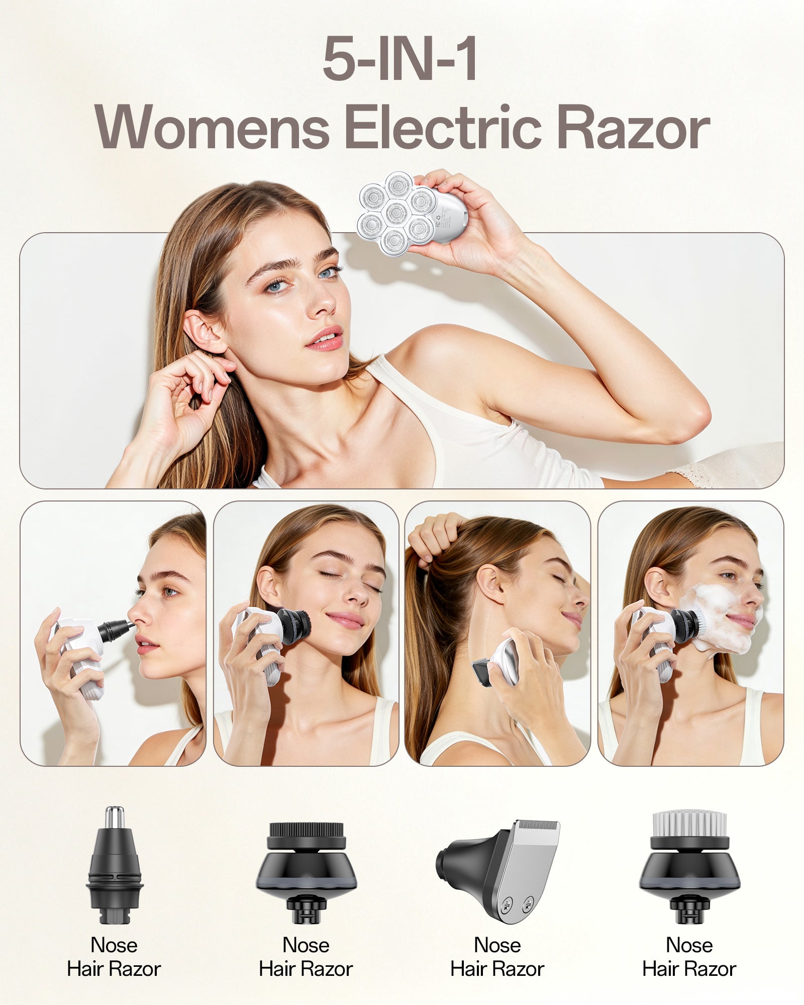 5-in-1 Electric Razors for Women